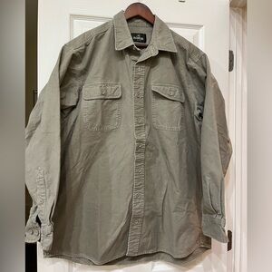 RedHead Chamois Button Down Olive Long Sleeve Size XLT